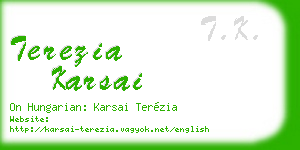 terezia karsai business card
